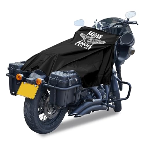 Motorcycle Seat Cover Sun Protection Cover Lightweight Half Covers Outdoor Sun Covers Dust UV Protection for Most Motorcycles Full Dress Touring Cruiser - Black Style C, M - color: Black Style C, size: M