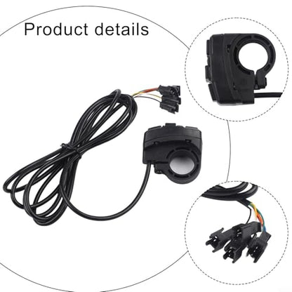 Black Waterproof Motorcycle Handlebar Switch For Turn Signals And For HORN Control, ABS On/Off Button For Most Motorcycles
