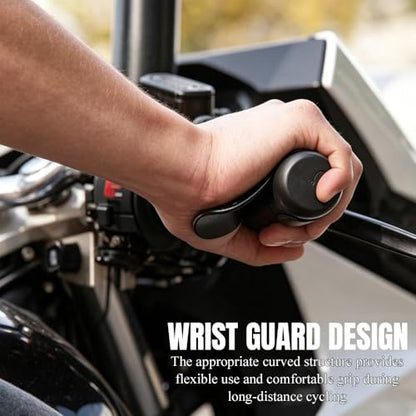 2 PCS Motorcycle Cruise Control, Motorcycle Throttle Assist, Black Throttle Mounted Motorcycles Cruise Assist Wrist Hand Grips, Cruise Throttle Assist Handlebar for 7/8" Handle Bar