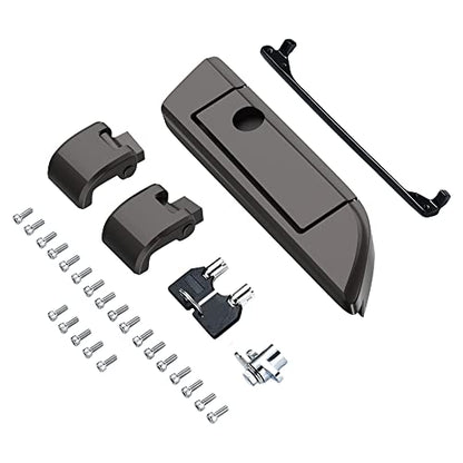 Moto Onfire Black Jack Metallic Tour Trunk Luggage Latches Hinges Fit for AB Harley Touring Razor Chopped King Tour Trunk Luggage - color: Black Jack Metallic