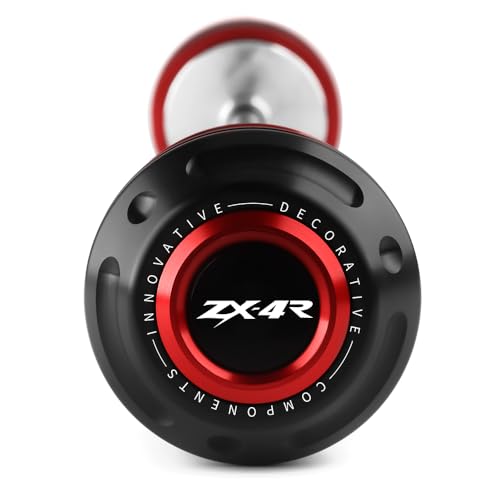 Motorcycle Front Axle Fork Wheel Crash Protector Slider Compatible With K.awasaki Ninja ZX4R ZX4RR 2023 2024 2025 2026｜ZX-4R ZX-4RR Accessories (Red-1) - color: red, size: ZX4R