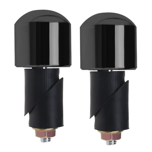 1 Pair of Motorcycle Solid Handle Bar End Motorcycle Handle Bar Plug Motorbike Grip Plugs Motorcycle Grips Handlebar End Weight Balance Plugs, Black - color: Black