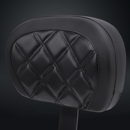 Motorcycle Rear Passenger Backrest Fit for Can-Am Ryker 600/900/Rally Edition 2019-2026, Ryker Sport 2022-2026, 15 Inches Detachable Backrest Pad with Mount Kit, Replace #219400843 (Black Line) - color: Black Line