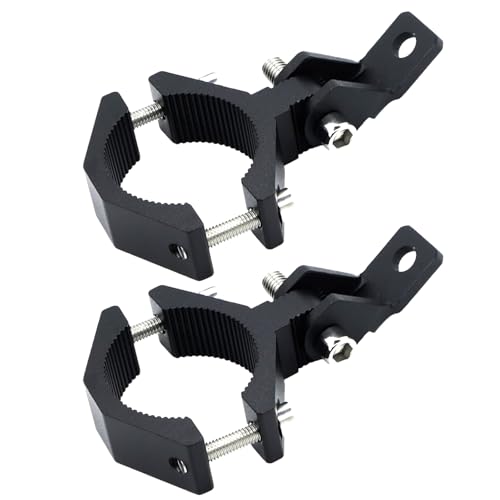 Motorcycle Spotlight Bracket, 2PCS Headlight Holder, Heavy-Duty Tube Clamp Mounting Bracket for 31mm-46mm ATV UTV Roll Bar (1.25-1.8 inch) - size: 1.25-1.8 inch