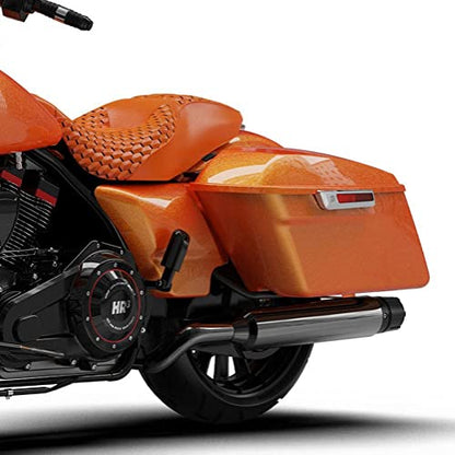 HR3 16RG Amber Whiskey Hard Saddlebags Compatible with 2016 Road Glide FLTRX (Replace for OEM) Fit for 2014-2023 Harley Touring Models - color: Amber Whiskey 2016RG