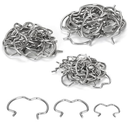 60pcs 800-801 Quick Connector Clips, 3 Different Size20-3/8''20-1/2''20-5/8'' Transmission Oil Cooler Line Clips, Transmission Radiator Hose Retaining Clips,Metal 304H Stainless steel Material