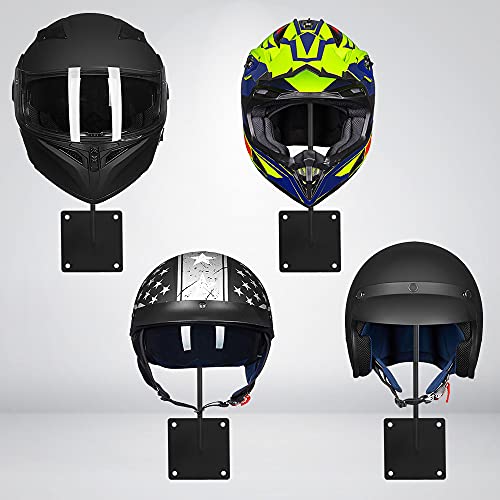 ILM 2 Pack Helmet Holder Rack Hook Helmts Stand Wall Mount Jacket Hanger Motorcycle Accessories - size: 2 PK