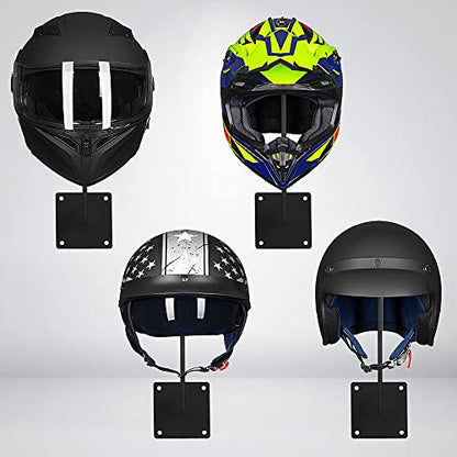 ILM 2 Pack Helmet Holder Rack Hook Helmts Stand Wall Mount Jacket Hanger Motorcycle Accessories - size: 2 PK