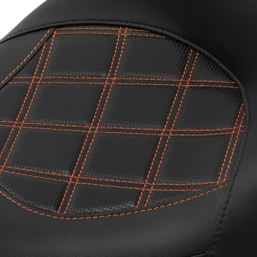 C.C. RIDER Motorcycle Seat Driver Passenger Seat Fit For Harley Touring Road Glide Street Glide Electra Glide Road King 2009-2023 - color: 10# Brown