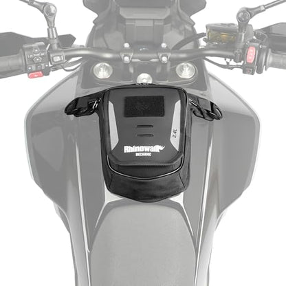 Rhinowalk Motorcycle Fuel Tank Bag,Magnetic and Strap on,Motorbike Tank Bag with Mobile Phone Pocket, Thigh bag,Leg Waist Chest Pouch,2.4L Backpack Motor Cycle Accessories - style: With Magnetic