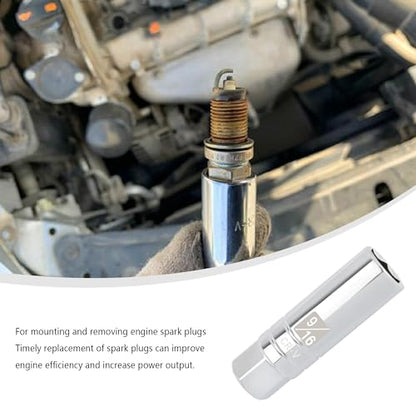 Salior 9/16" Magnetic Spark Plug Socket,6-Point 3/8" Drive Thin Wall Spark Plug Socket,Spark Plug Removal Tool Compatible with Ford F-150 Pickup Trucks Car Accessories (9/16 inch) - color: 9/16 inch