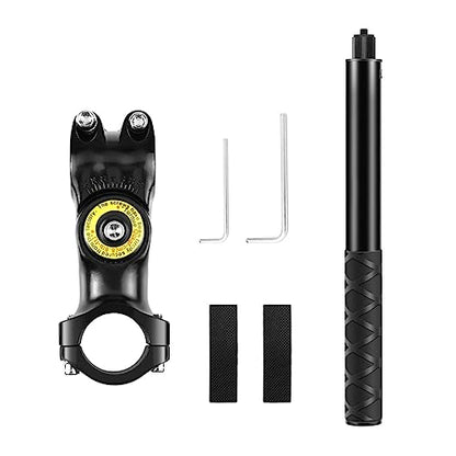Andoer Bike Selfie Stick Handlebar Mount, Motorcycle Bike Selfie Stick Handlebar Mount Camera Bracket 27.9cm-113.5cm Adjustable Length with 1/4 Inch Screw Replacement for INSTA360 X2/X3