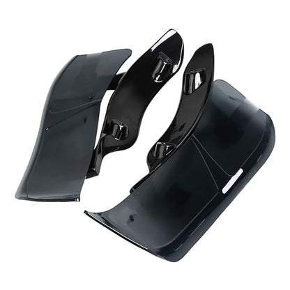 Smoke Adjustable Fairing Air Deflectors Side Wing Windshield for Harley Road Glide 2015-2023 - color: Smoke