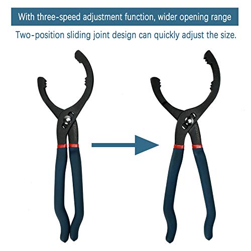 Large Adjustable Oil Filter Wrench, Universal Oil Filter Removal Tool, 16 Inch - size: 16"