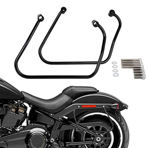 18-25 Saddlebags Support Bracket Mount Rack Kit Fits for Harley Softail Slim FLSL Street Bob FXBB Models (2018-2025 ) - size: Softail 2018-2025