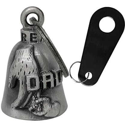 Dream Apparel Motorcycle Bell Guardian Angel Drive Away Gremlin, Biker Bell for Men Women Rider Riding, Good Luck Gift - color: Dad