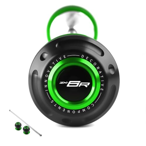 Motorcycle Front Axle Fork Wheel Crash Protector Slider Compatible With K.awasaki Ninja ZX6R 2024 2025 2026 | ZX-6R ZX 6R ZX636 Ninja636 Accessories (Green) - color: green