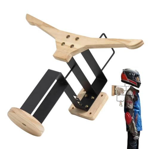 Helmet Wall Mount - Heavy Duty Hat Hanger, Motorcycle Gear Storage Rack, Protective Headwear Display Organizer | Jacket Gloves Cycling Accessories for Organization Men Bike Electric Scooter