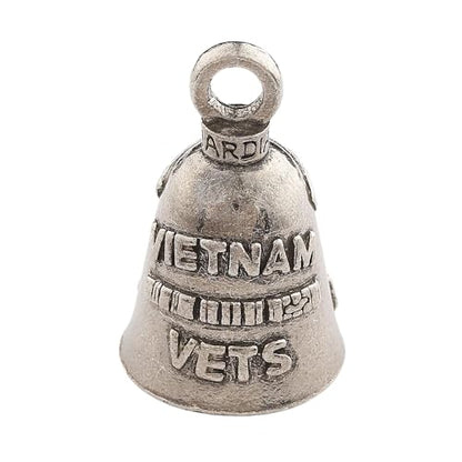 Guardian Bell Vietnam Vets Good Luck Bell w/Keyring & Black Velvet Gift Bag | Motorcycle Bell | Lead-Free Pewter | Good Luck Gift to Friends & Family | Bike Bell | Made in USA - color: Vietnam Vets