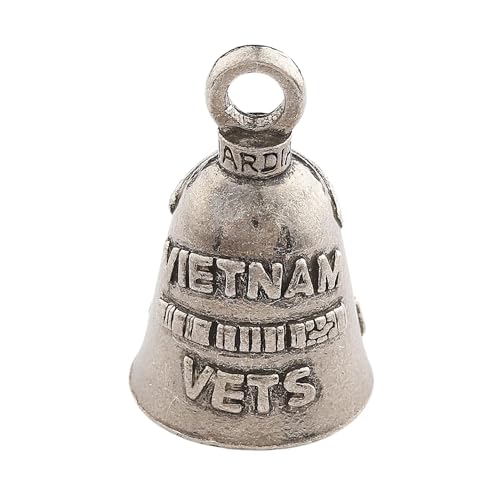 Guardian Bell Vietnam Vets Good Luck Bell w/Keyring & Black Velvet Gift Bag | Motorcycle Bell | Lead-Free Pewter | Good Luck Gift to Friends & Family | Bike Bell | Made in USA - color: Vietnam Vets