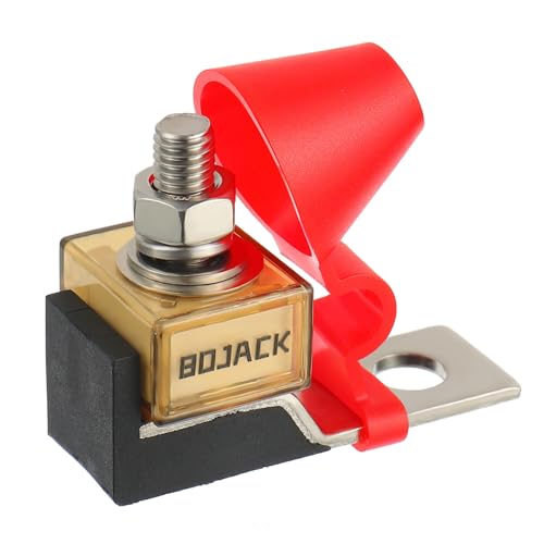 BOJACK Marine Rated Battery Fuse 30A 58V DC Max IP66 Waterproof Fuse Holder 2-Pole 2-Position Screw Connector Thermoplastic Ceramic - style: 30A