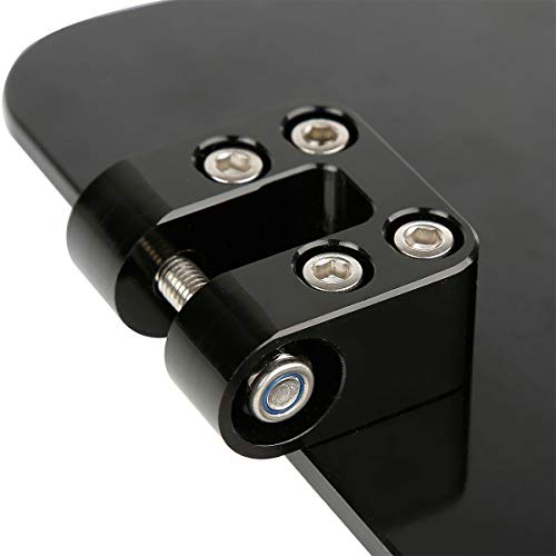 TCMT Pair Half-Shield Burst Rider Footboard Fit For Harley Touring 1986-2025 Road King Electra Street Road Glide Trike Models 2008-2025 Softail FL 1986-2017 Switchback FLD 2012-2016 - color: Rider Footboard, size: Style C