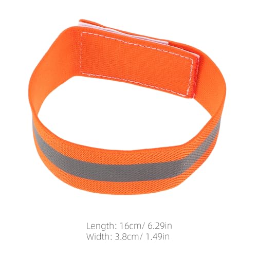 4pcs Reflective Leg Straps and Arm Bands, High Visibility Adjustable Elastic Bands for Cycling and Outdoor Sports, Safety Walking Gear for Night Riding