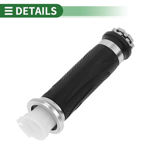 7/8" 22mm 15/16" 24mm Motorcycle Hand Grips Cover Kit Non Slip Rubber Handlebar End Grips for Motorcycle Scooter Bicycle ATV Silver Tone - color: Silver Tone