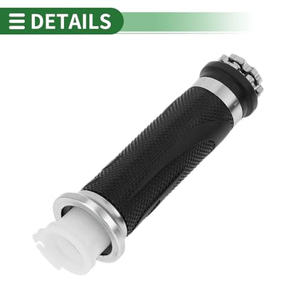 7/8" 22mm 15/16" 24mm Motorcycle Hand Grips Cover Kit Non Slip Rubber Handlebar End Grips for Motorcycle Scooter Bicycle ATV Silver Tone - color: Silver Tone