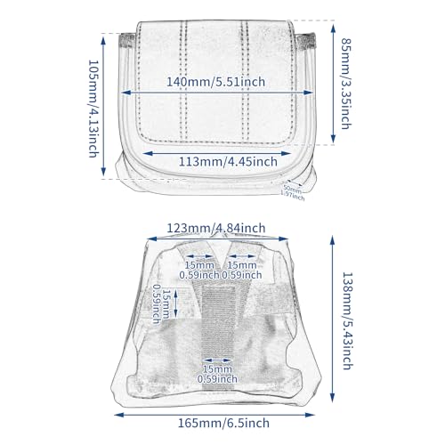 Lower Fairing Panels Storage Pouches Fairing Lower Tool Bags Door Pockets Compatible with Harley Touring Road Glide Street Glide Trike Tri Glide 2014-2024