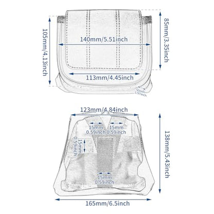 Lower Fairing Panels Storage Pouches Fairing Lower Tool Bags Door Pockets Compatible with Harley Touring Road Glide Street Glide Trike Tri Glide 2014-2024