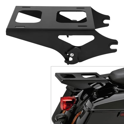 TCT-MOTORPARTS Chopped Luggage Kit w/Backrest Pad +Black Two-Up Mounting Rack Fit For 2017 Street Glide Special Velocity Red Sunglo 2017S - color: Fit for Velocity Red Sunglo #2