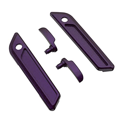 Advanblack Saddlebag Latches Covers, Lid Lifters Levers Fit for 2014+ Harley Touring Hard Saddlebags - Hard Candy Mystic Purple Flake - color: Hard Candy Mystic Purple Flake