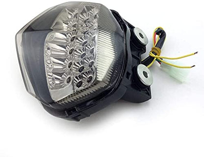 MZS Motorcycle Tail Light Turn Signal LED Integrated Blinker Compatible with EX 250 EX250 2008 2009 2010 2011 2012 Smoke - size: EX250