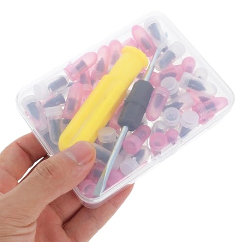 Amosfun Car Puncture Repair Kit 60 Pcs Vacuum Tire Repair Screws with Screwdriver for Quick Self-Service of Tubeless Tires on Car Motorcycle ATV Truck