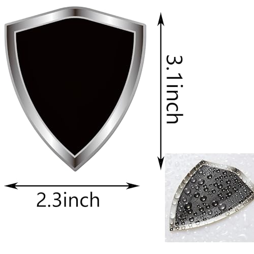 Black Flag Decal Sticker - Pure Black Flags Shield Shape Reflective Vinyl Car Stickers - for Car Window Bumper Laptop Waterproof Sticker (5Pcs) - color: Black