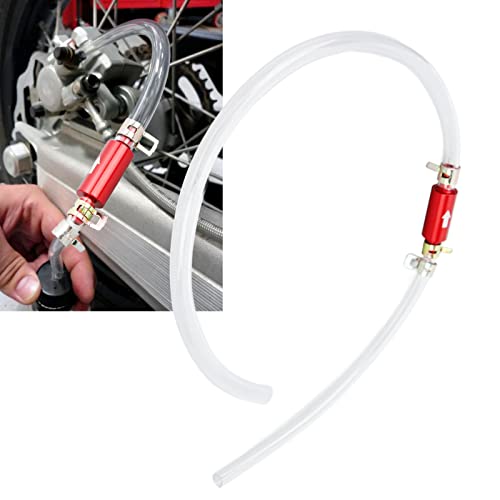 1Pair Brake Bleeder Hose 6MM Long Lasting One Way Check Valve Tube Bleeding Tool Kit Universal for Motorcycle Car