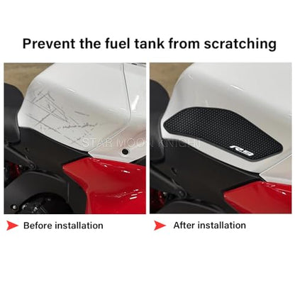 for Yamaha YZF-R9 2025- Fuel Tank Pads YZF R9 Rubber Anti-Slip Traction Stickers Decals Accessories (Set) - color: Set