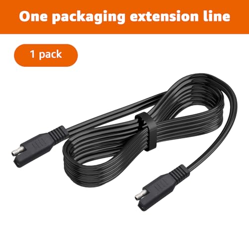 12Ft SAE Cable Replacement for Battery Tender Extension Cable - Compatible with Battery Tender Chargers Quick Connect Plugs for Motorcycles, Cars, ATVs, and More (081-0148-12)（1PC - size: 1