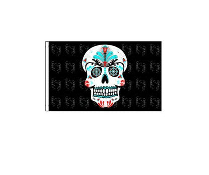 2 PK Sugar Skull Replacement Safety Flag ATV Bicycle Motorcycle Razor UTV