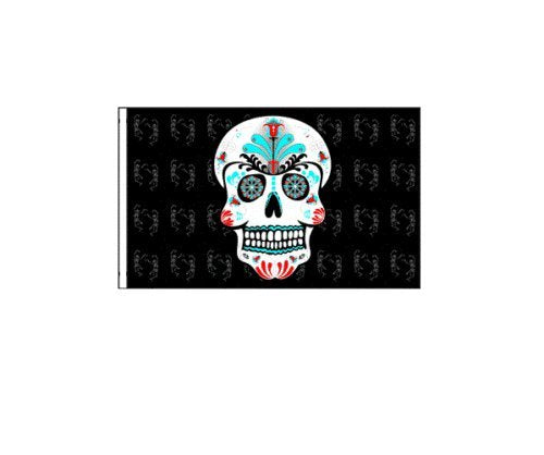 2 PK Sugar Skull Replacement Safety Flag ATV Bicycle Motorcycle Razor UTV