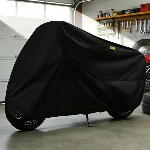 Motorcycle Cover Water-Resistant for SYM Jet 14 125 / X 125, Heavy Duty All Weather UV Wind Protection with Lock-Holes Full Covers - color: Black, size: XXXL