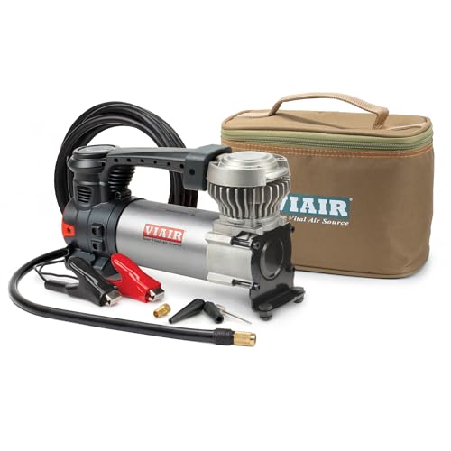VIAIR 88P - 00088 Portable Compressor Kit with Alligator Clamps, Tire Inflator, Tire Air Pump, 12V, 120 PSI, for Up to 33 Inch Tires - style: Original 88P