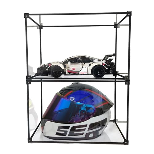 Motorcycle Helmet Storage Rack,Helmet Organize Display Cabinet for Football Helmet, Bike Helmet, Baseball Helmet - style: Modern