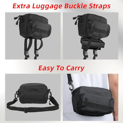 Universal Motorcycle Handlebar Bag, Bike Handlebar Bag, Fit for Motorbike Dirt Bike Bicycle Snowmobile Quad ATV