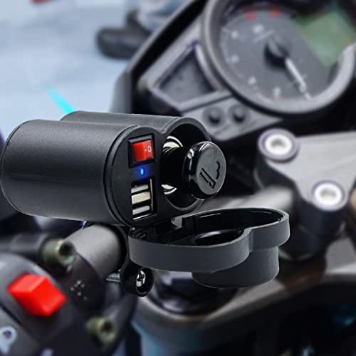 Motorcycle USB Charger, Motorcycle Phone Charger, Motorcycle USB Charger Two Way, Waterproof Dual Handlebar Charger, Replacement Parts Phone