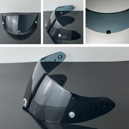 R1 Air Helmet Visor Replacement,Tinted Motorcycle Helmet Face shield Windshield lens for R1,R1 Air,R1 EVO,T520,ST1400,391 (Light Black) - color: Light Black