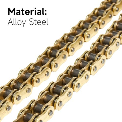 Gold 530 X-Ring Chain 120 Links with Connecting Master Link and Chain Breaker (530HX-120L Chain Breaker Set)