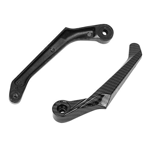 F FIERCE CYCLE 1 Pair Universal 22mm Brake Clutch Lever Protector Hand Guard for Motorcycle Black - color: Black