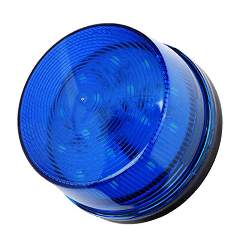 CHICIRIS LED Strobe Beacon Warning Signal Flashing Light for Security Alarm Blue Emergency Light for Home Office 1 X LED Flashing Alarm Lamp Without Sound